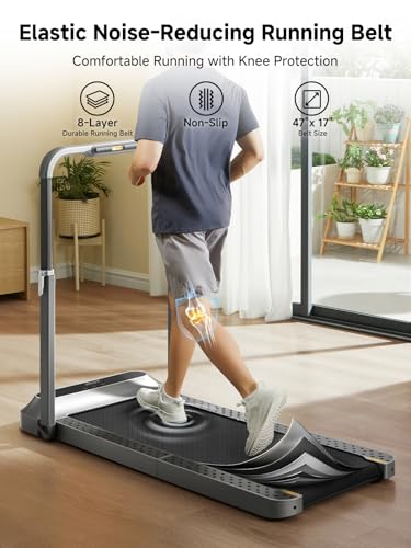 2-in-1 Foldable Walking Pad Treadmill