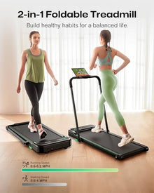 2-in-1 Foldable Walking Pad Treadmill