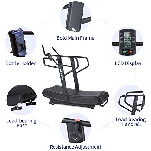 Curved Manual Running Treadmill