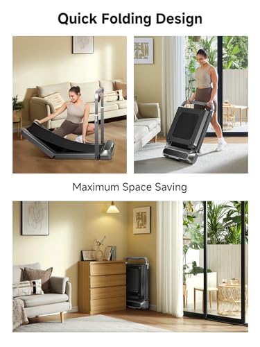 2-in-1 Foldable Walking Pad Treadmill