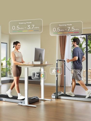 2-in-1 Foldable Walking Pad Treadmill