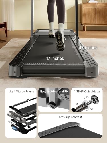 2-in-1 Foldable Walking Pad Treadmill