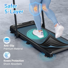 Incline Walking Pad Treadmill with Handle Bar