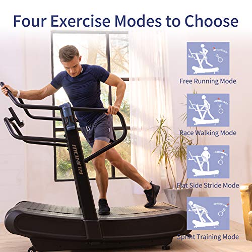 Curved Manual Running Treadmill