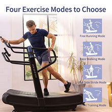 Curved Manual Running Treadmill