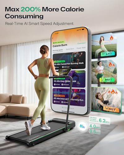 2-in-1 Foldable Walking Pad Treadmill