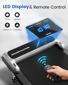 Walking Pad Treadmill with Handle Bar