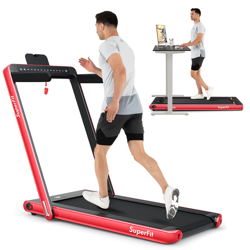 2-in-1 Foldable Walking Pad Treadmill