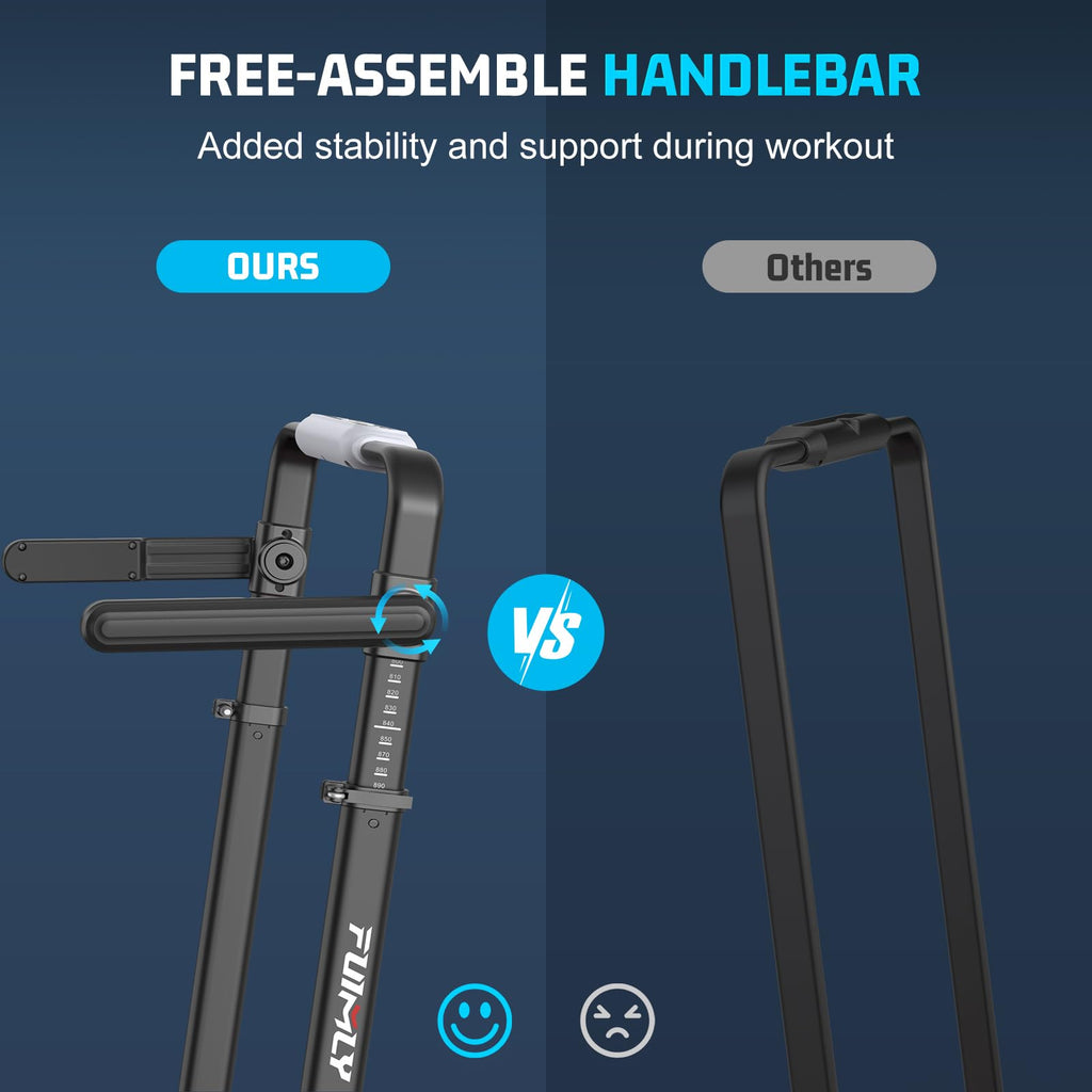 Foldable Incline Walking Pad with Handle Bar