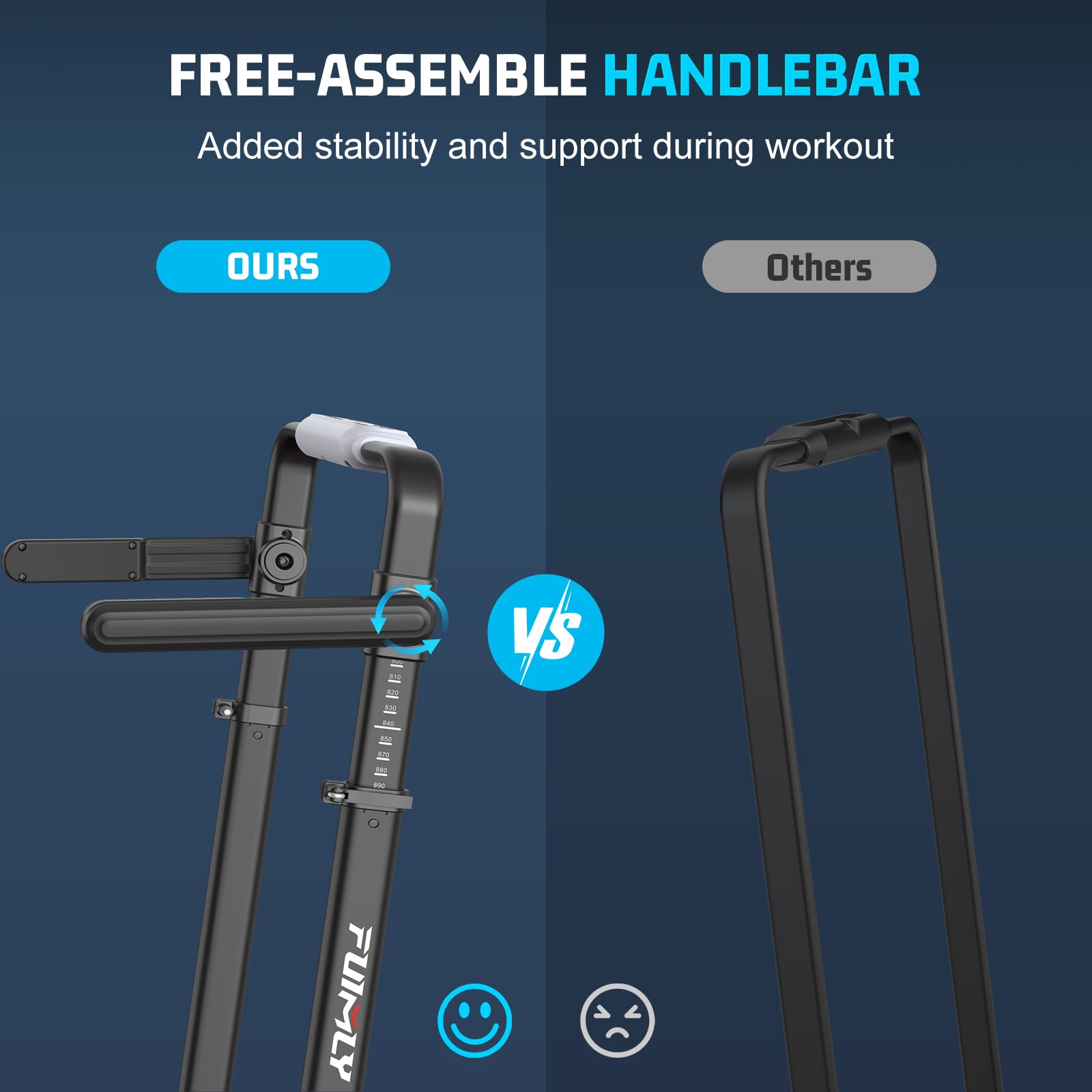 Foldable Incline Walking Pad with Handle Bar
