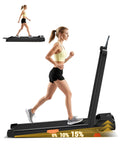 LONTEK Walking Pad with 15% Incline, Under Desk Treadmills for Home