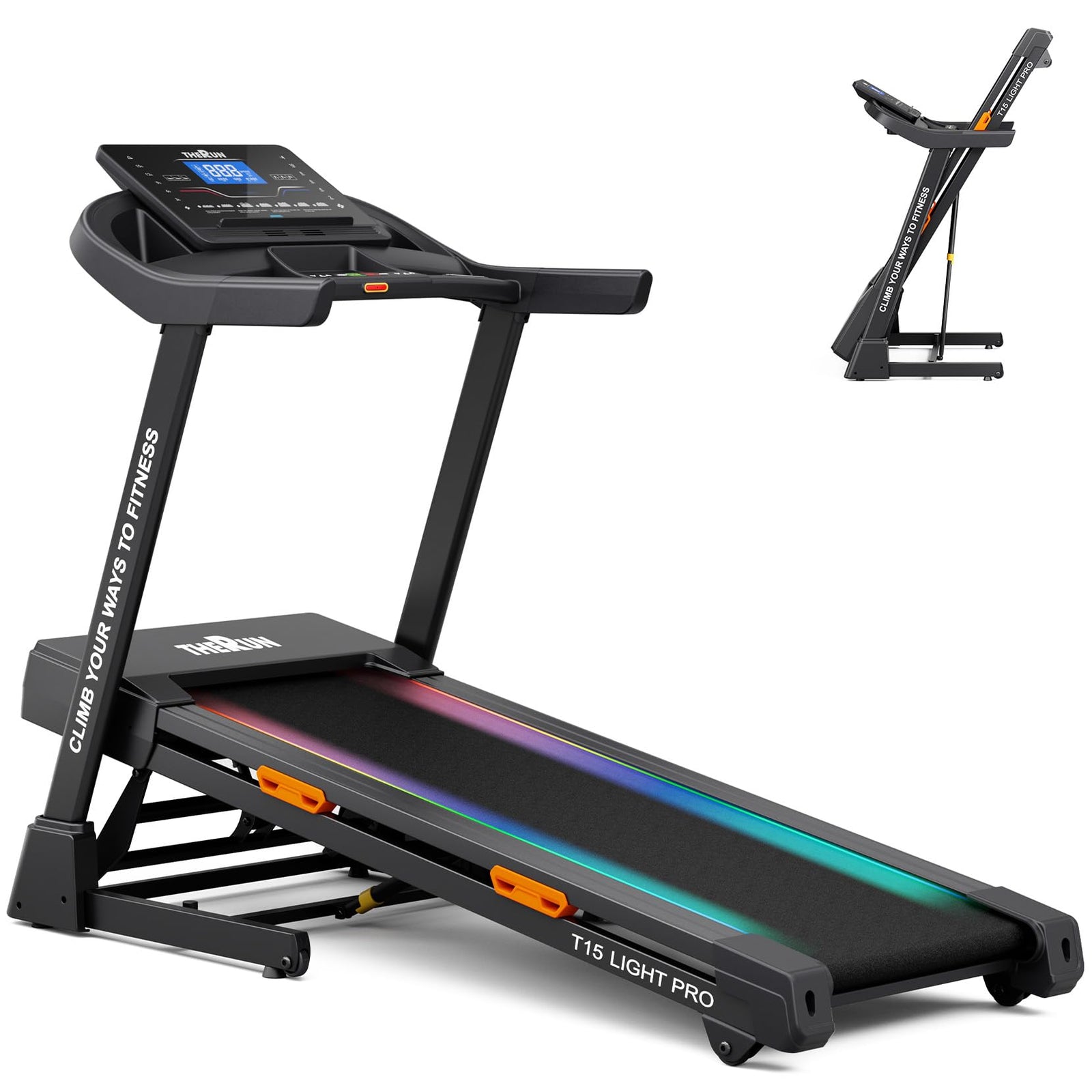 Foldable Auto Incline Running Treadmill