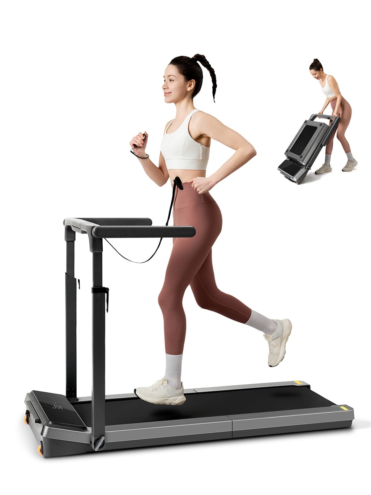 2-in-1 Foldable Walking Pad Treadmill