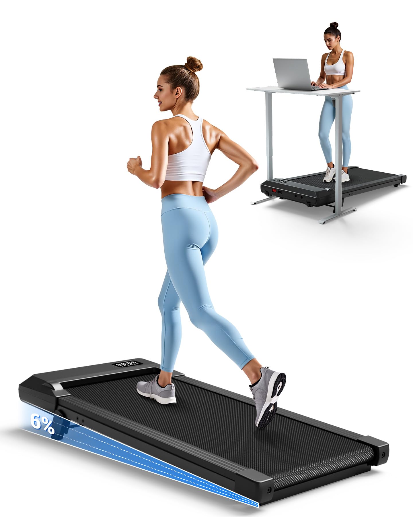 Incline Under Desk Walking Pad