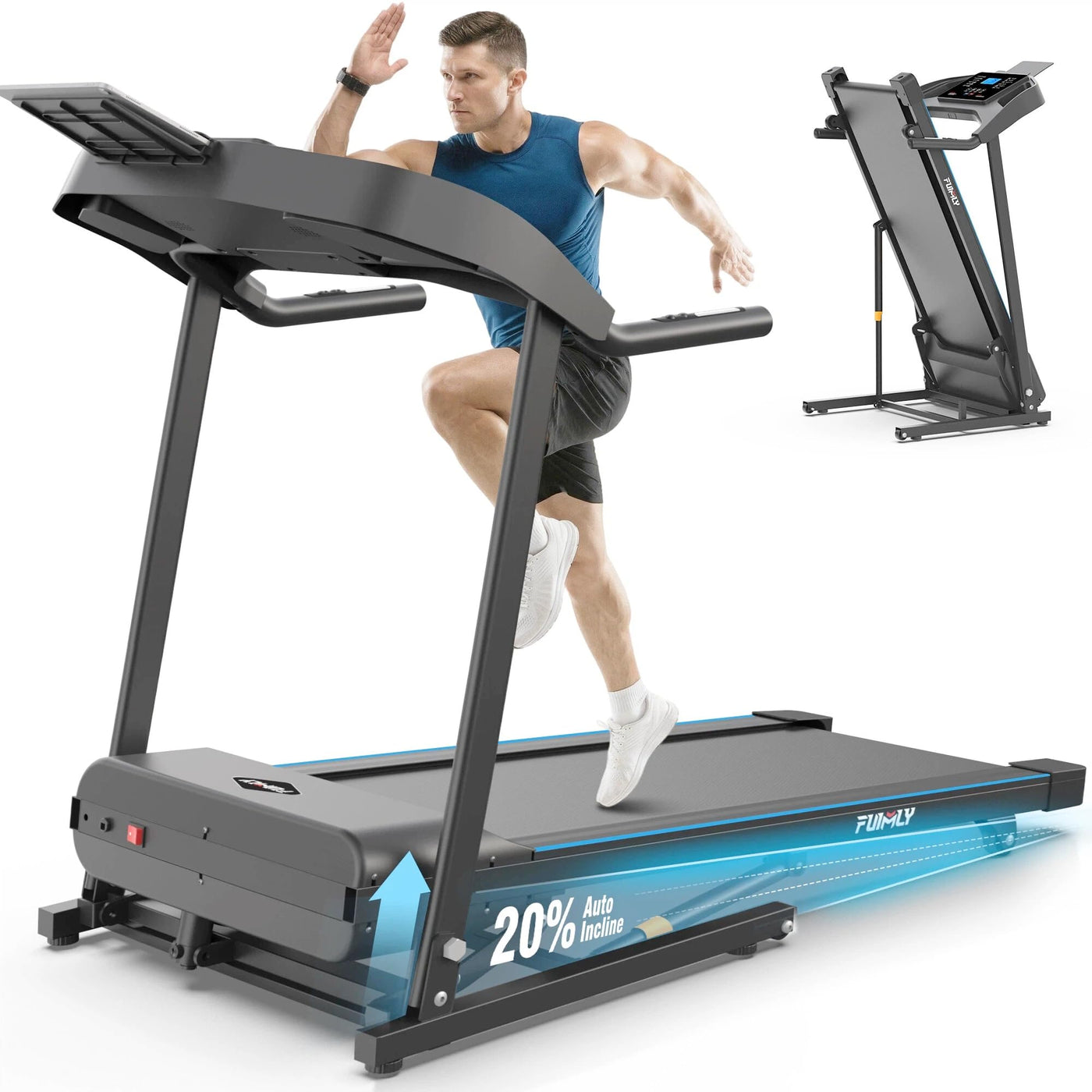 Foldable Auto Incline Treadmill