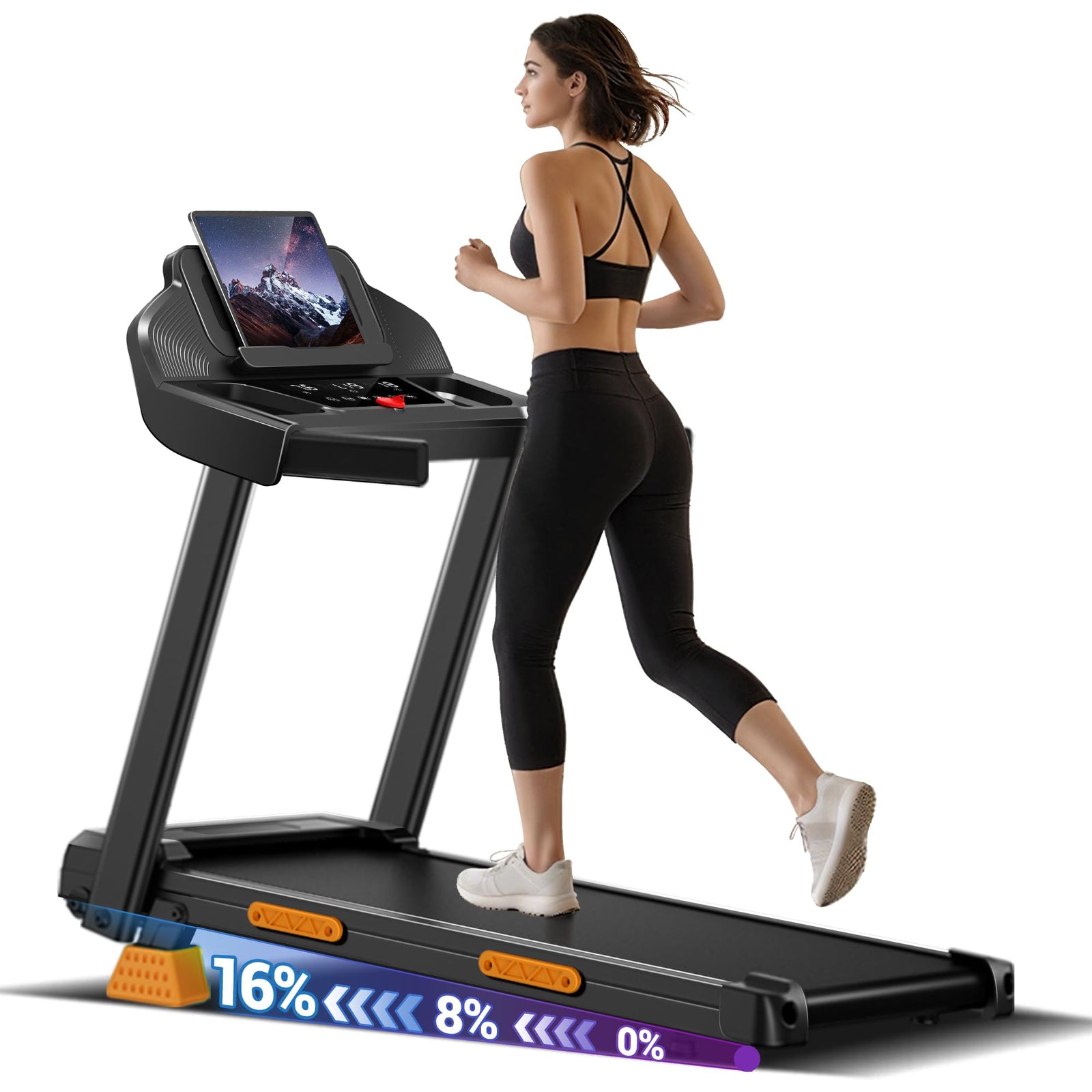 Foldable Incline Walking Pad Treadmill
