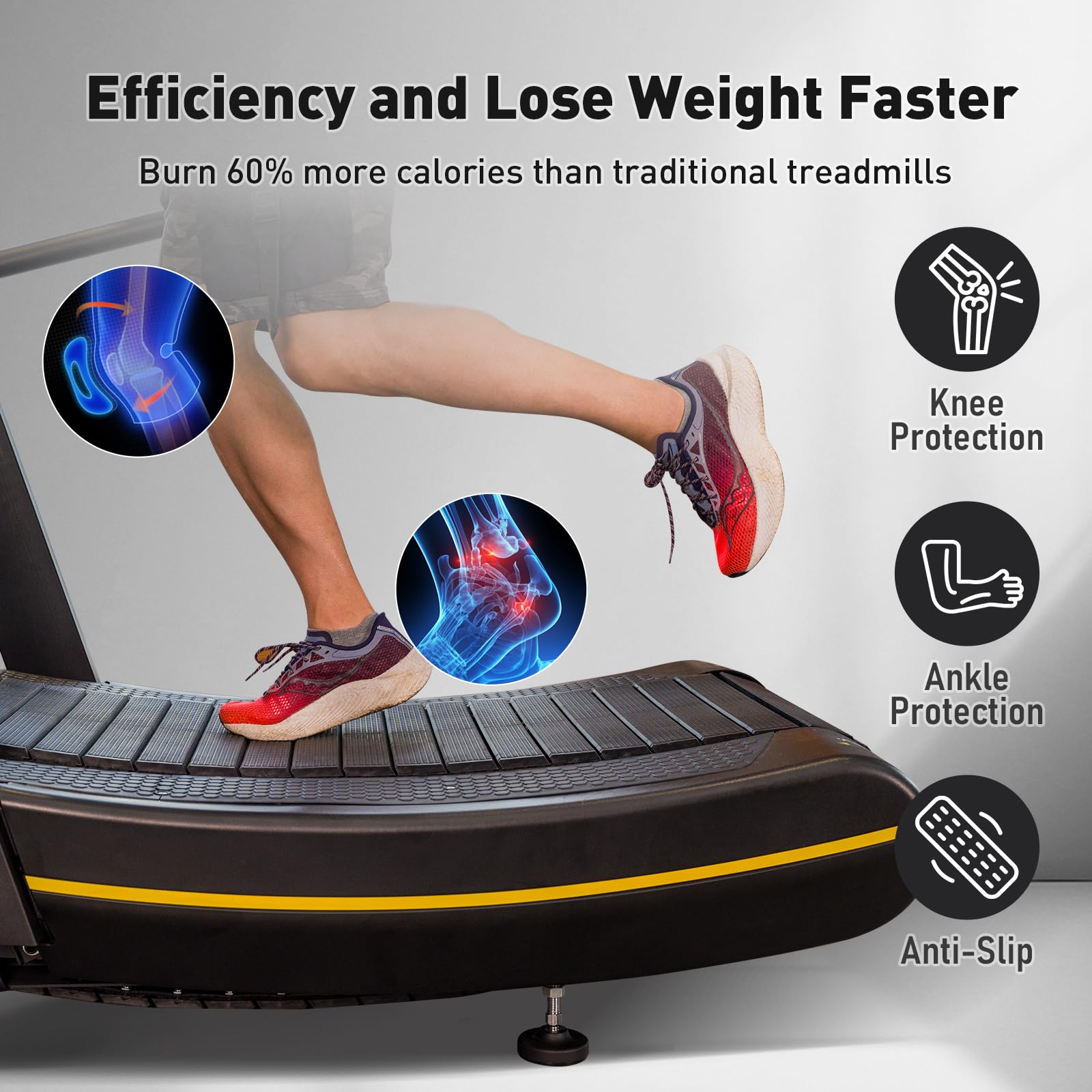 Curved Manual Resistance Treadmill