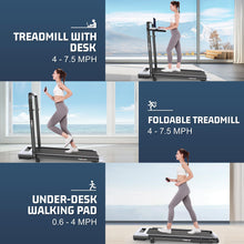 Foldable Incline Walking Pad with Handle Bar