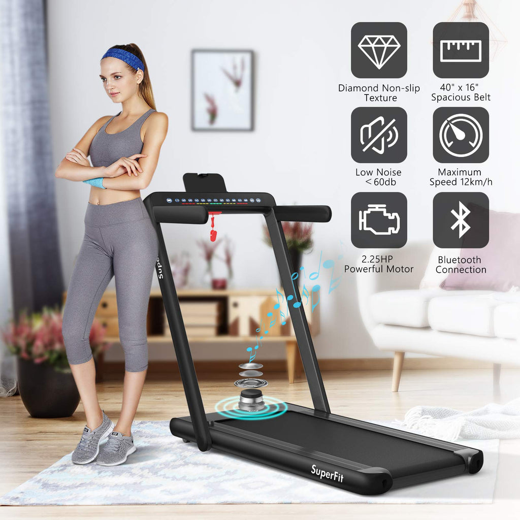 2-in-1 Foldable Walking Pad Treadmill