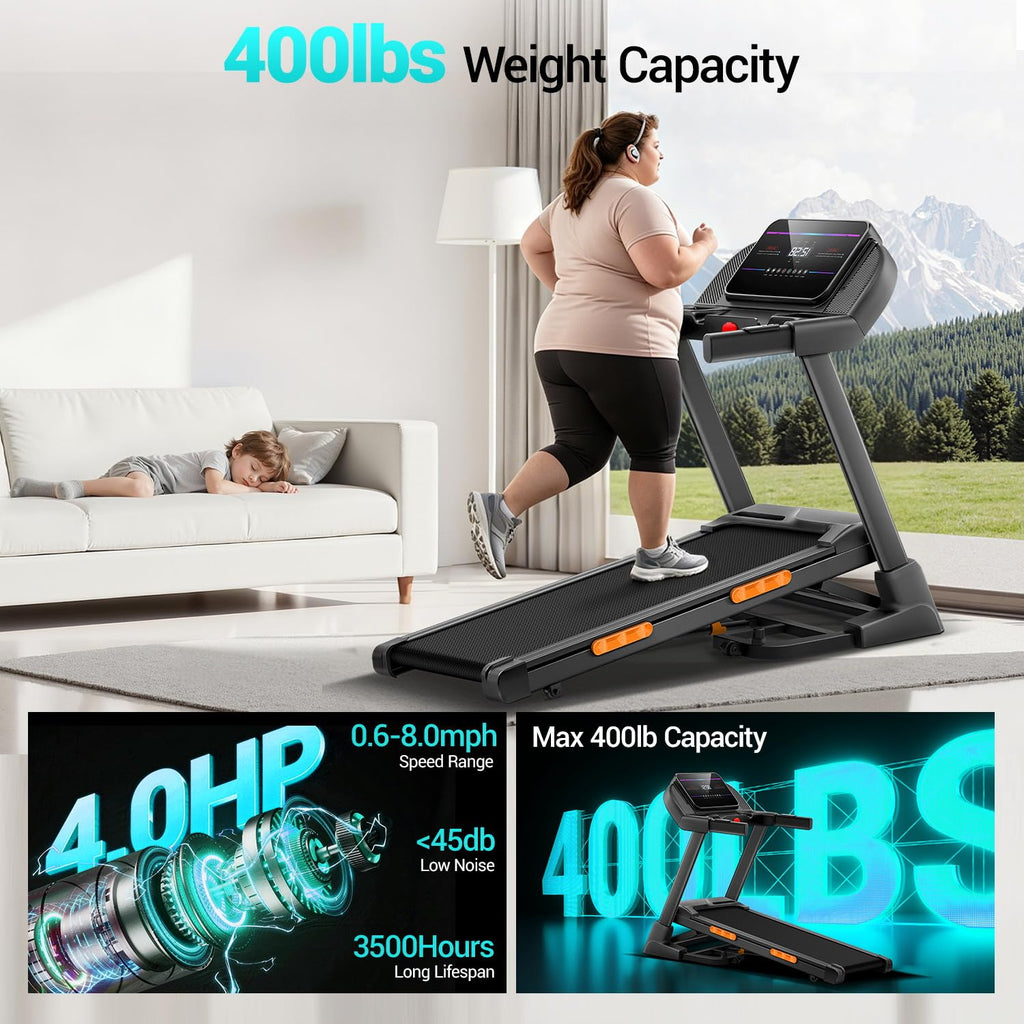 Foldable Auto Incline Treadmill