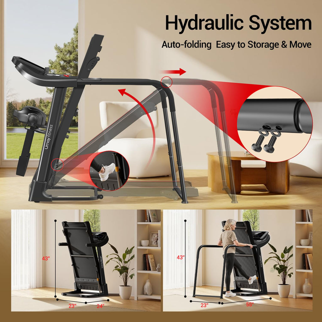 Foldable Auto Incline Treadmill