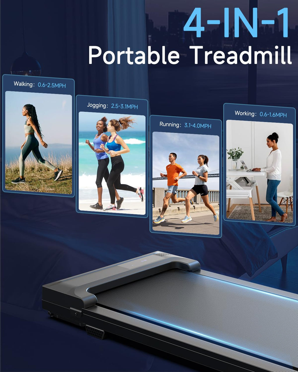 Portable Under Desk Walking Pad Treadmill