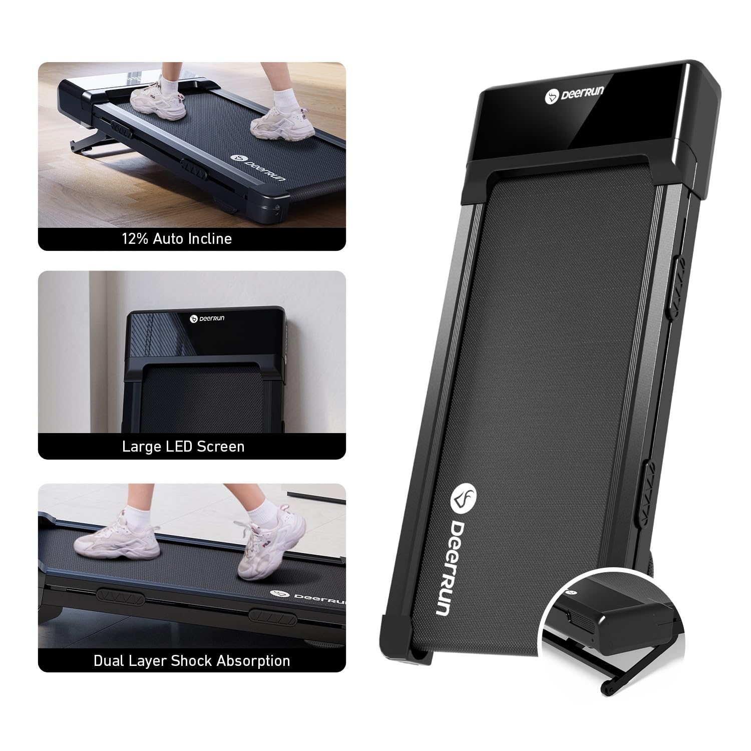 Auto Incline Walking Pad Treadmill