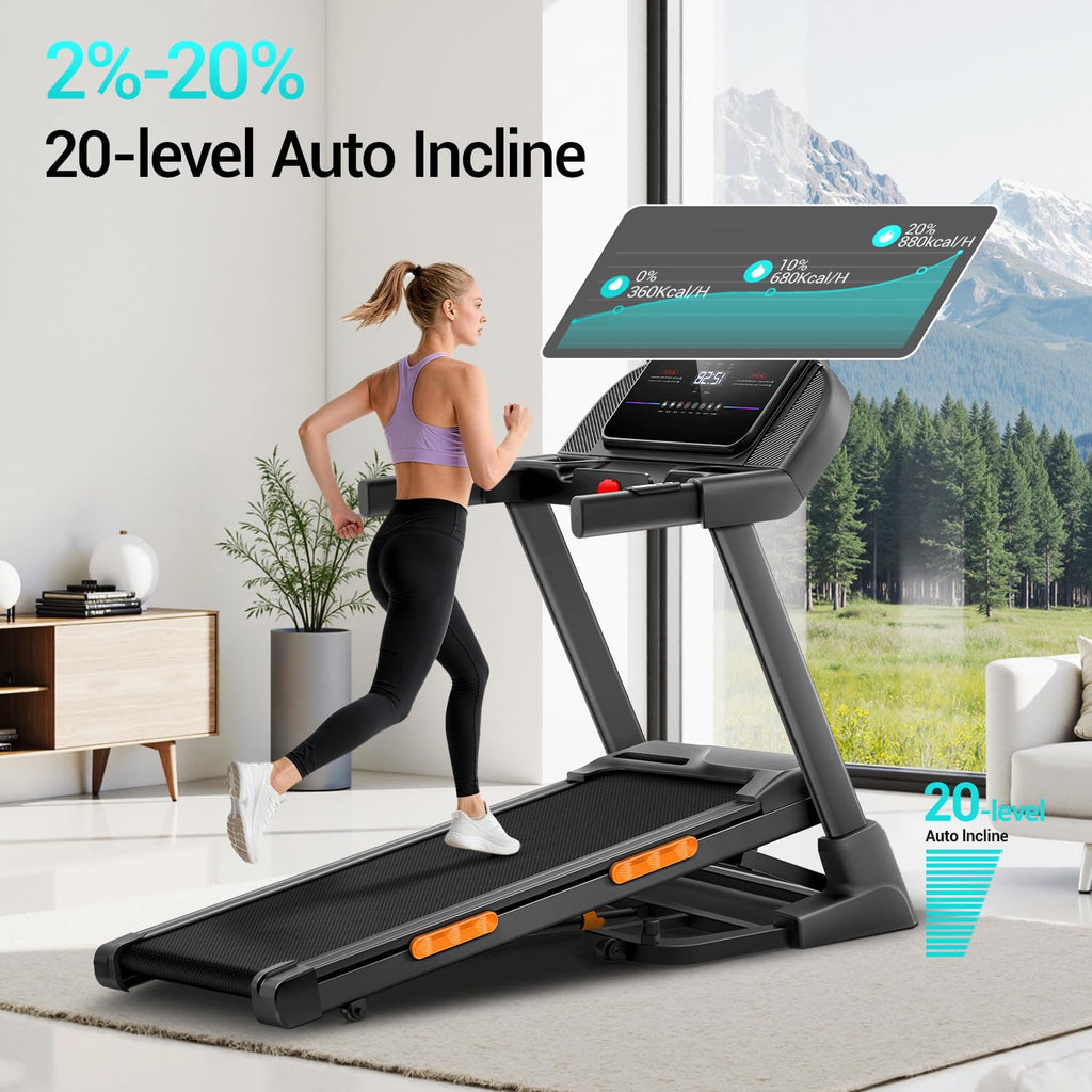 Foldable Auto Incline Treadmill