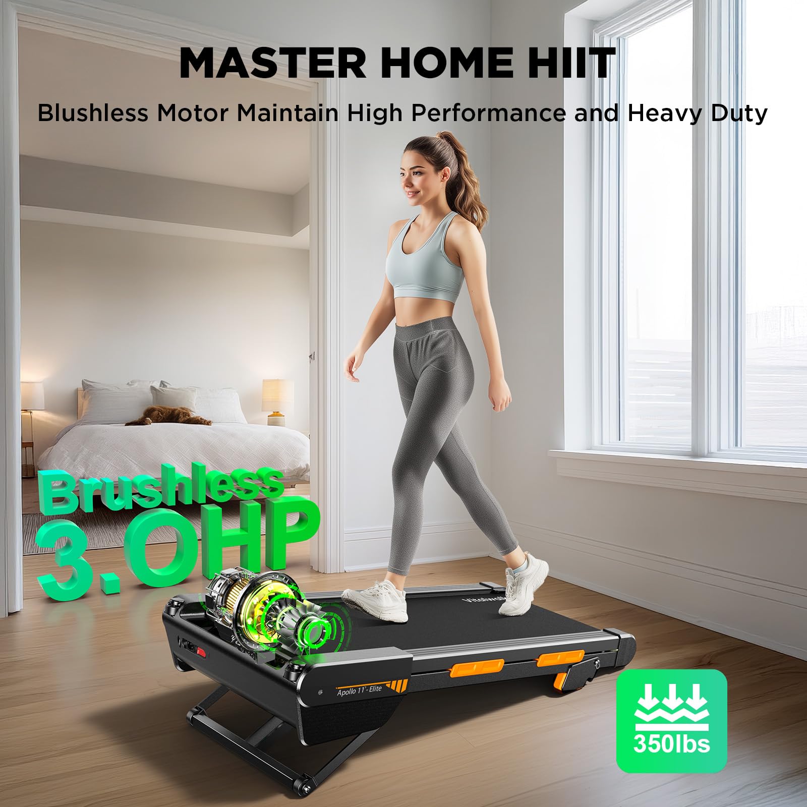 Auto Incline Walking Pad Treadmill