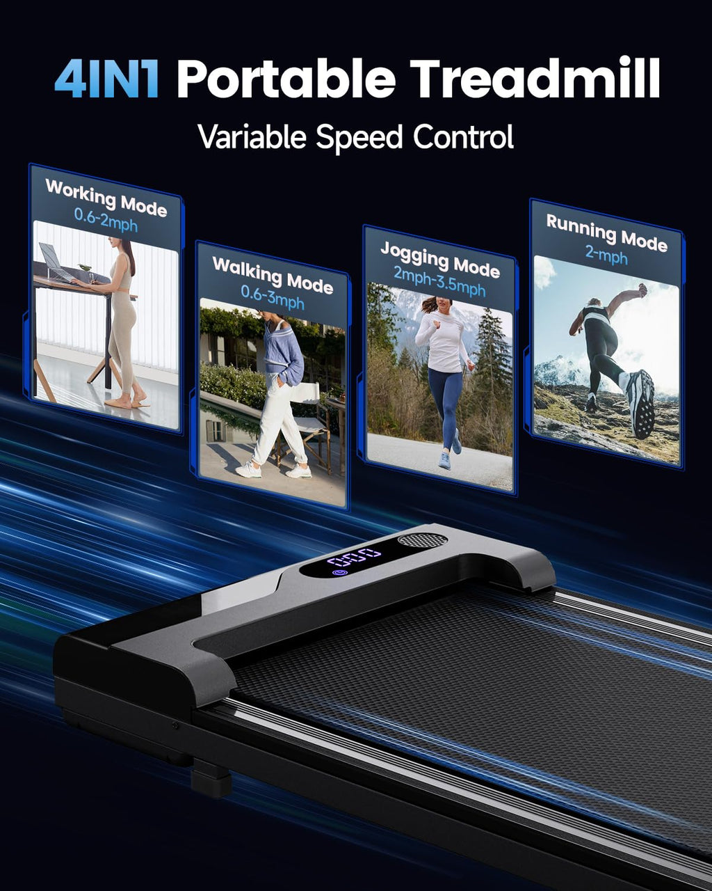 Portable Under Desk Walking Pad Treadmill