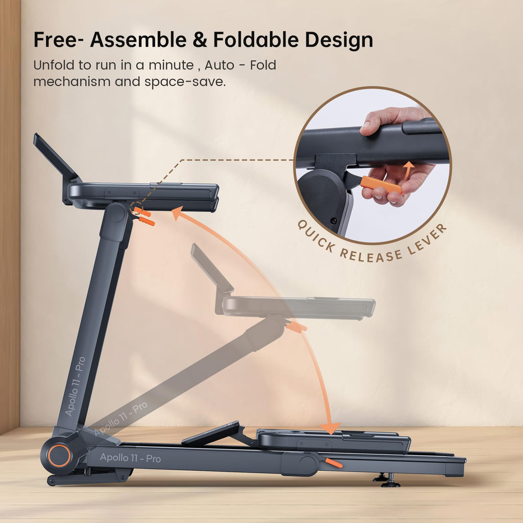 Foldable Auto Incline Walking Pad Treadmill