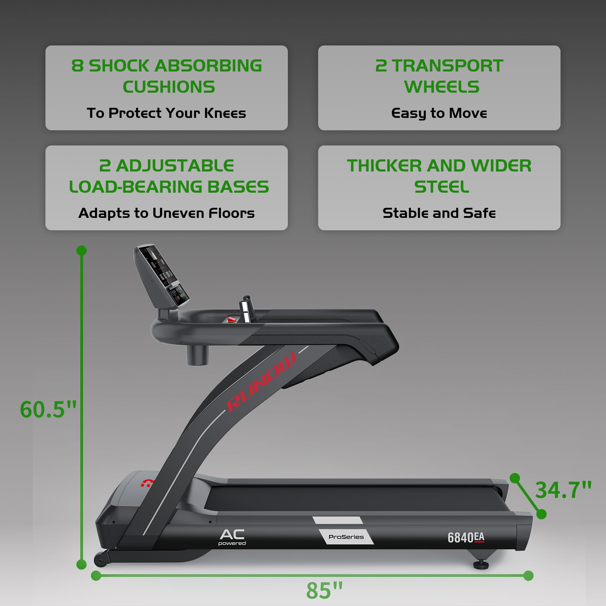 Foldable Auto Incline Running Treadmill
