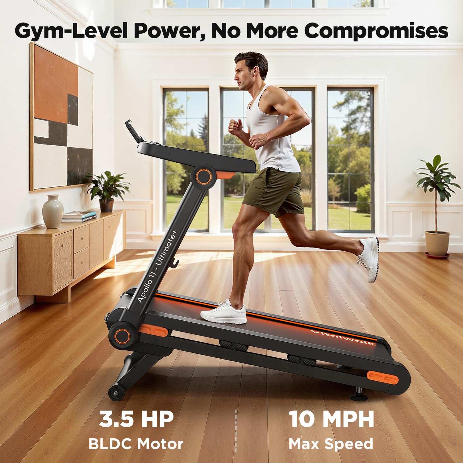 Foldable Auto Incline Walking Pad Treadmill