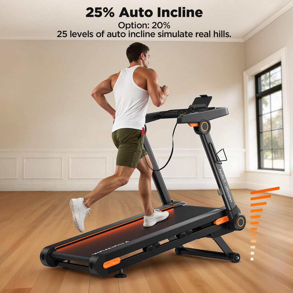 Foldable Auto Incline Walking Pad Treadmill