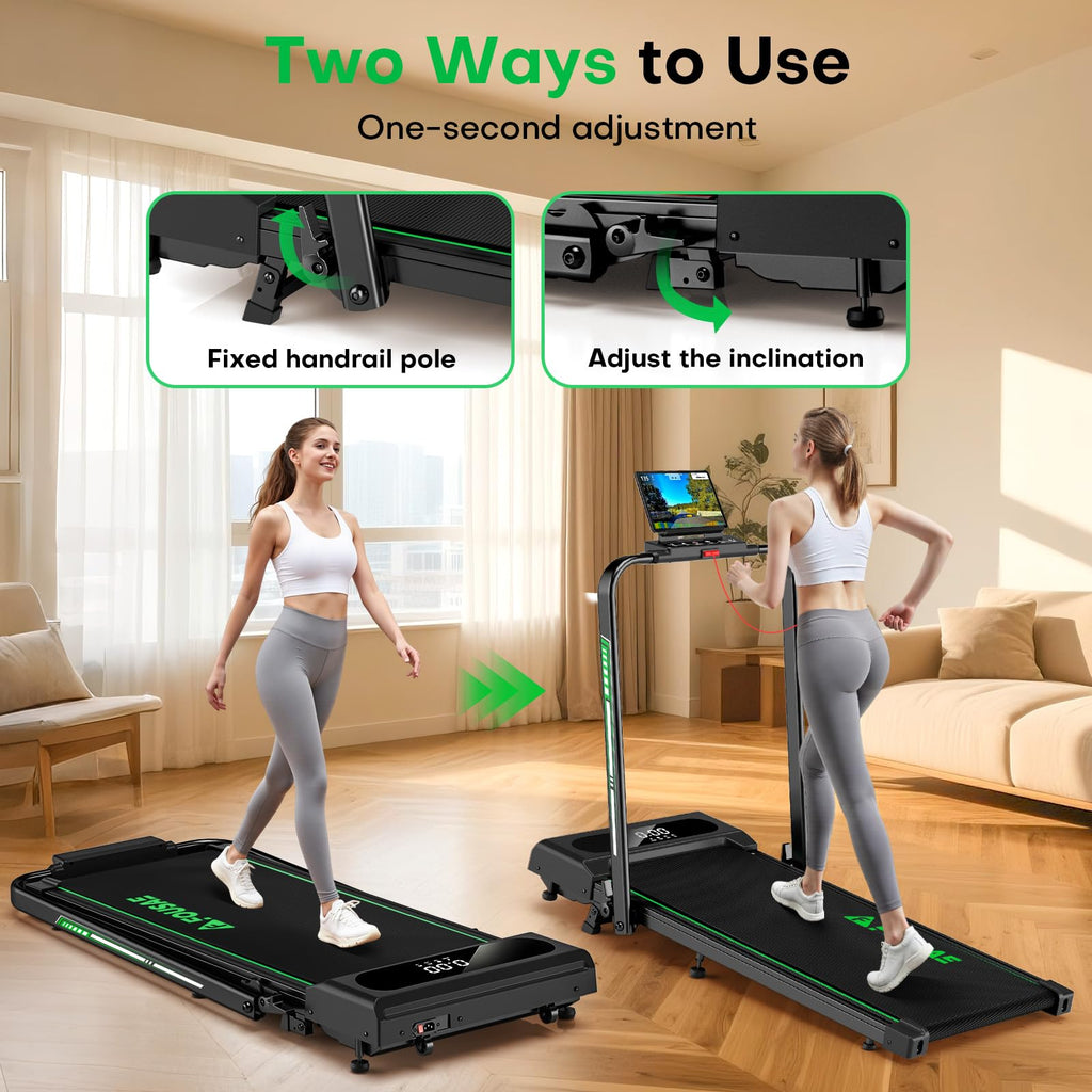 Foldable Incline Walking Pad Treadmill