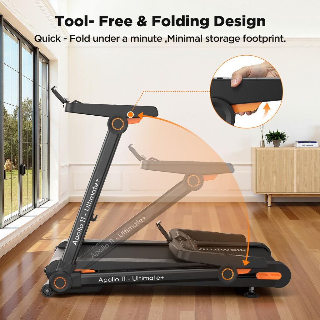 Foldable Auto Incline Walking Pad Treadmill
