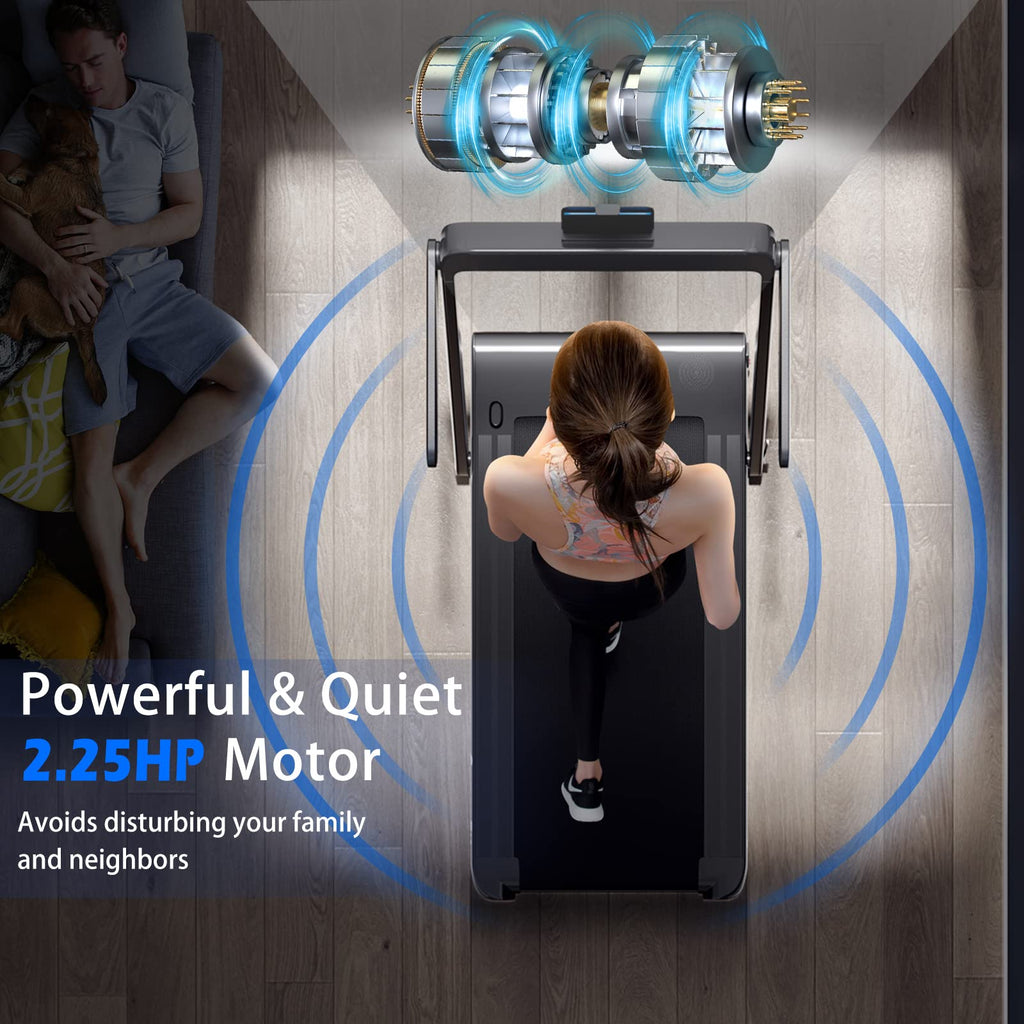 2-in-1 Foldable Walking Pad Treadmill