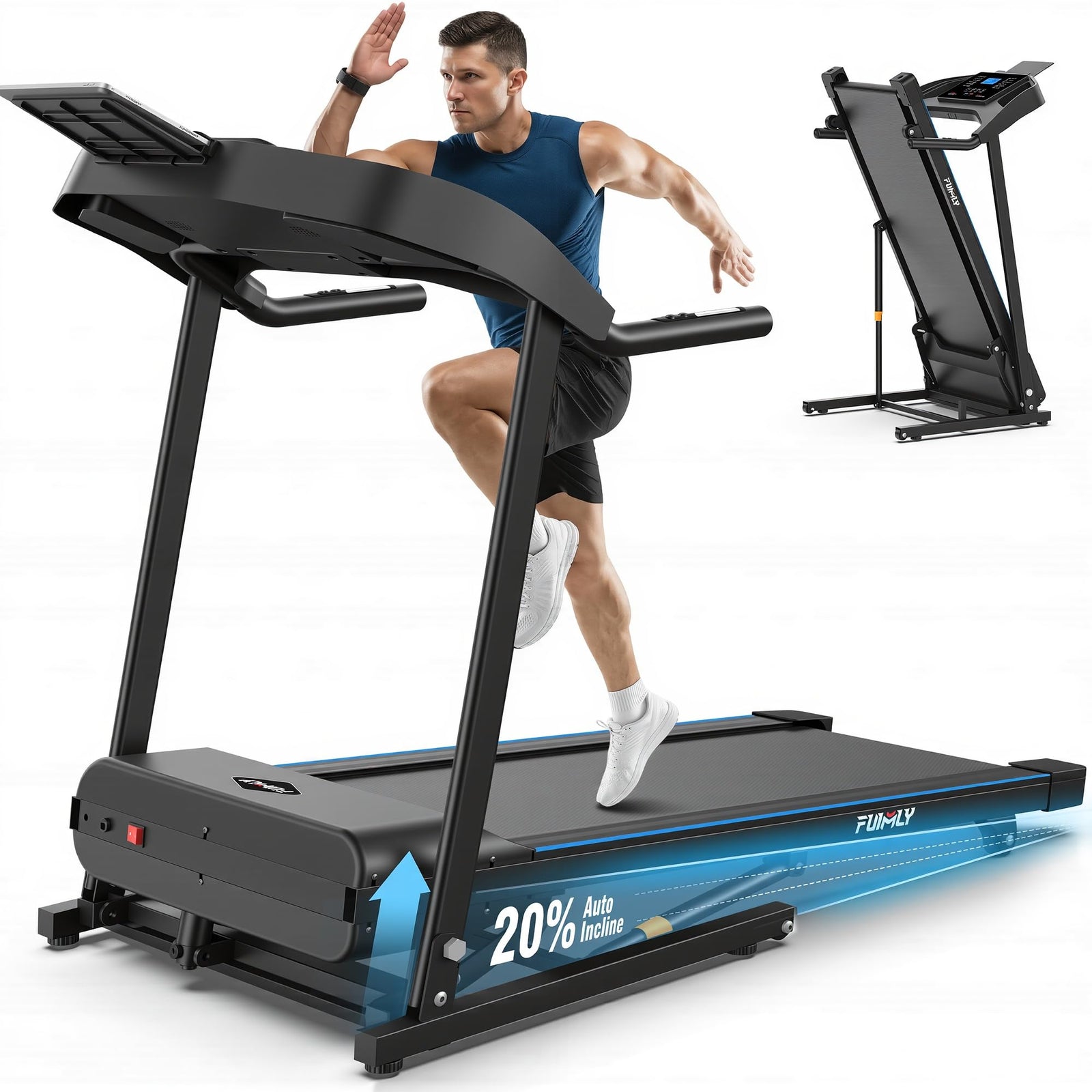 Foldable Auto Incline Treadmill