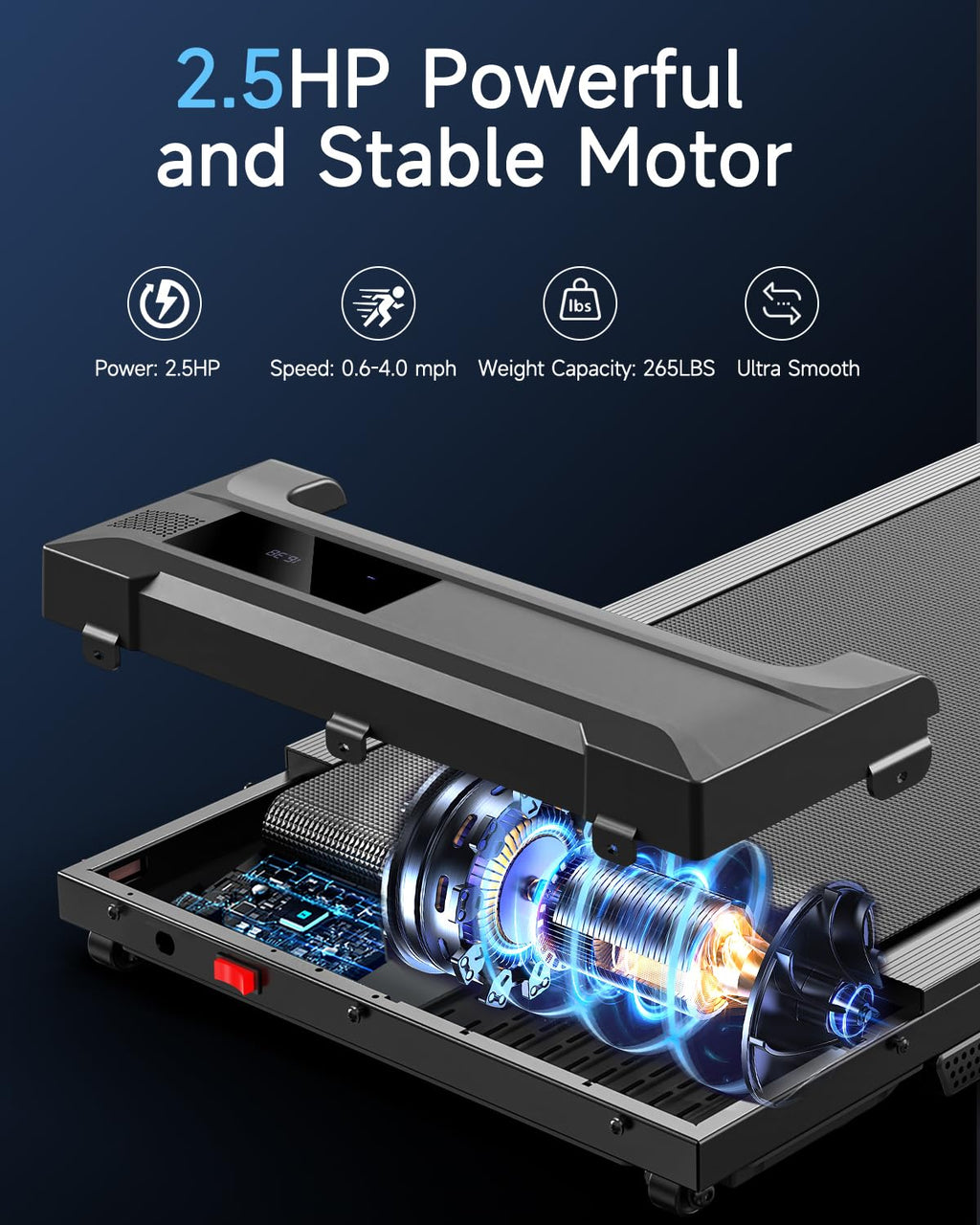 Portable Under Desk Walking Pad Treadmill