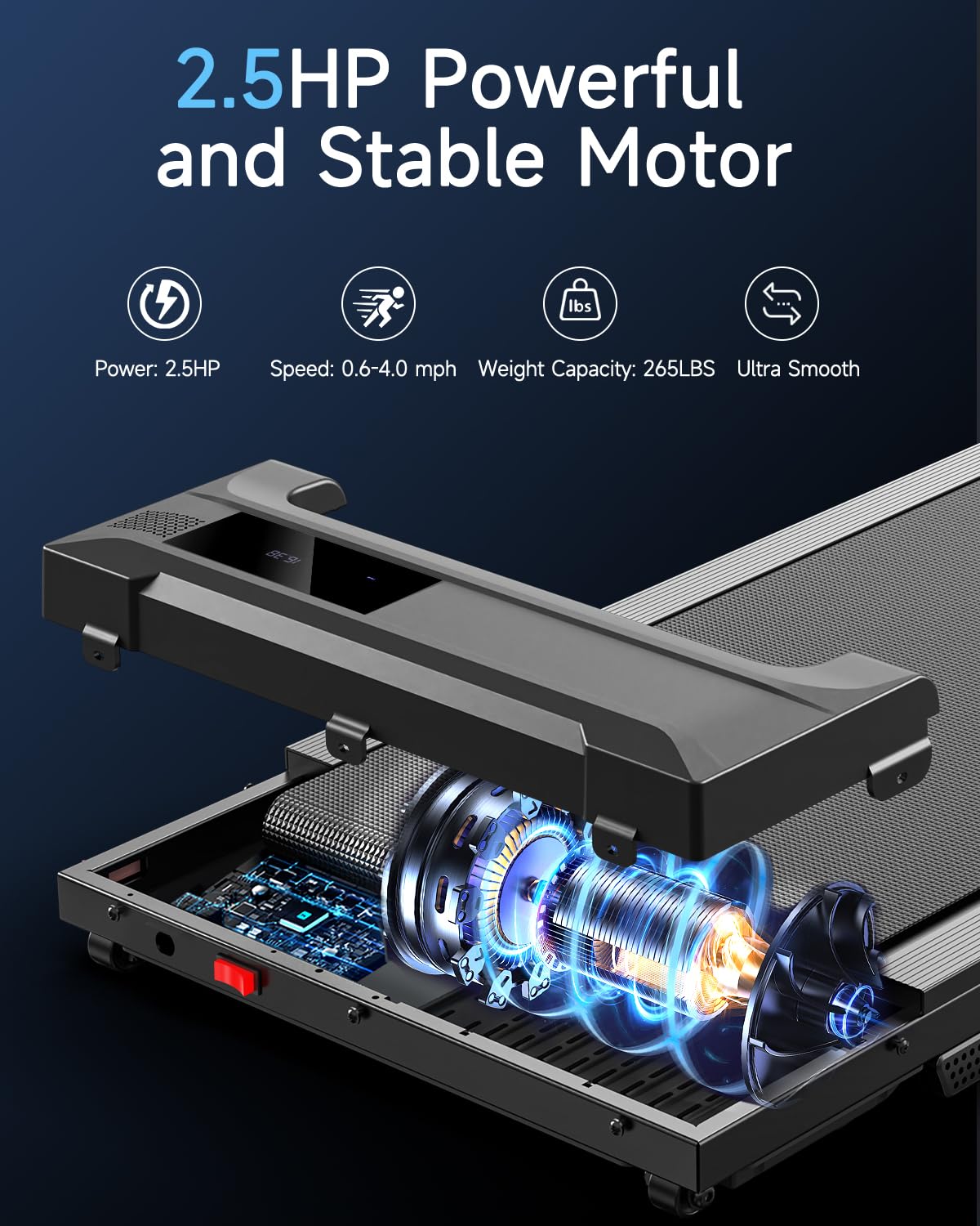 Portable Under Desk Walking Pad Treadmill
