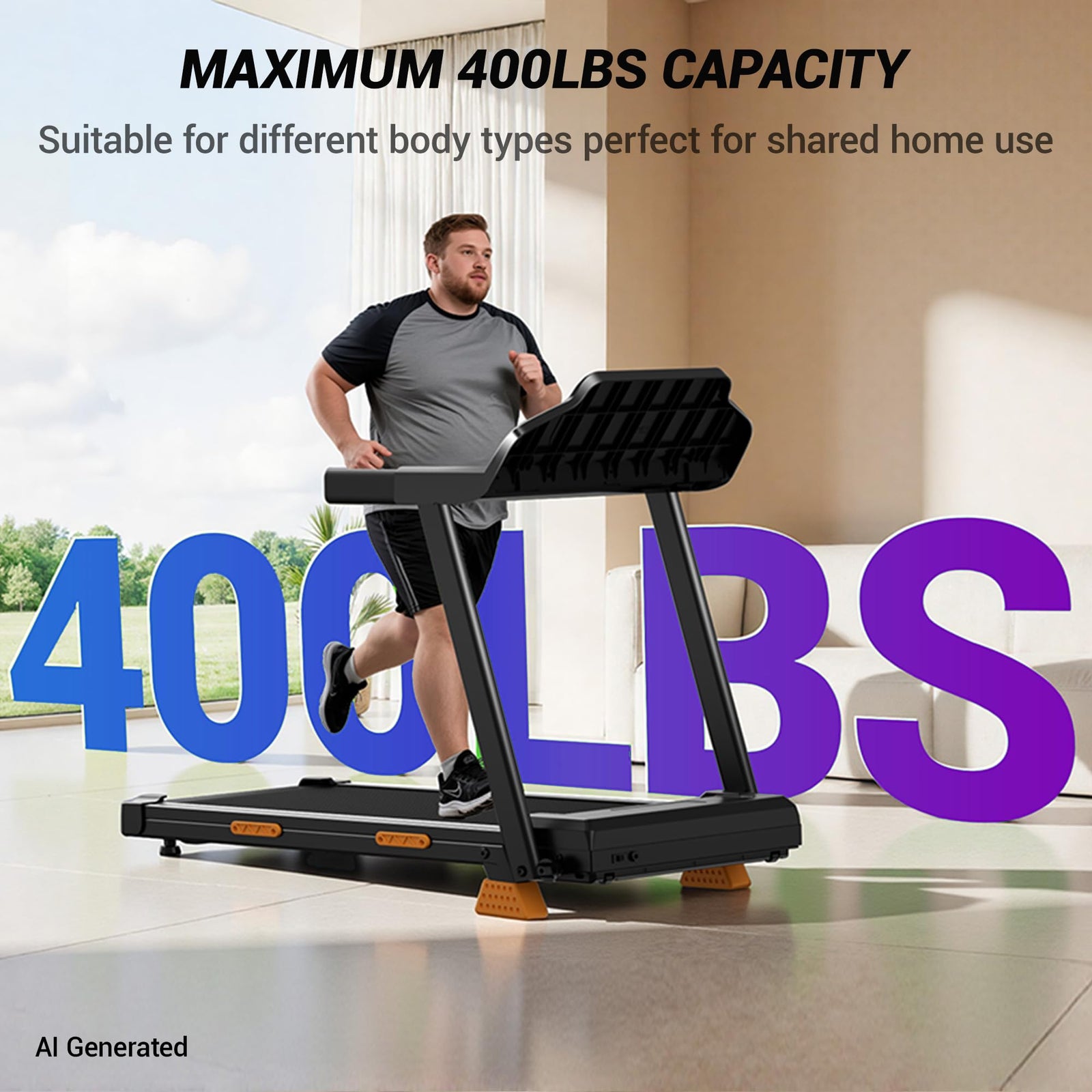 Foldable Incline Walking Pad Treadmill