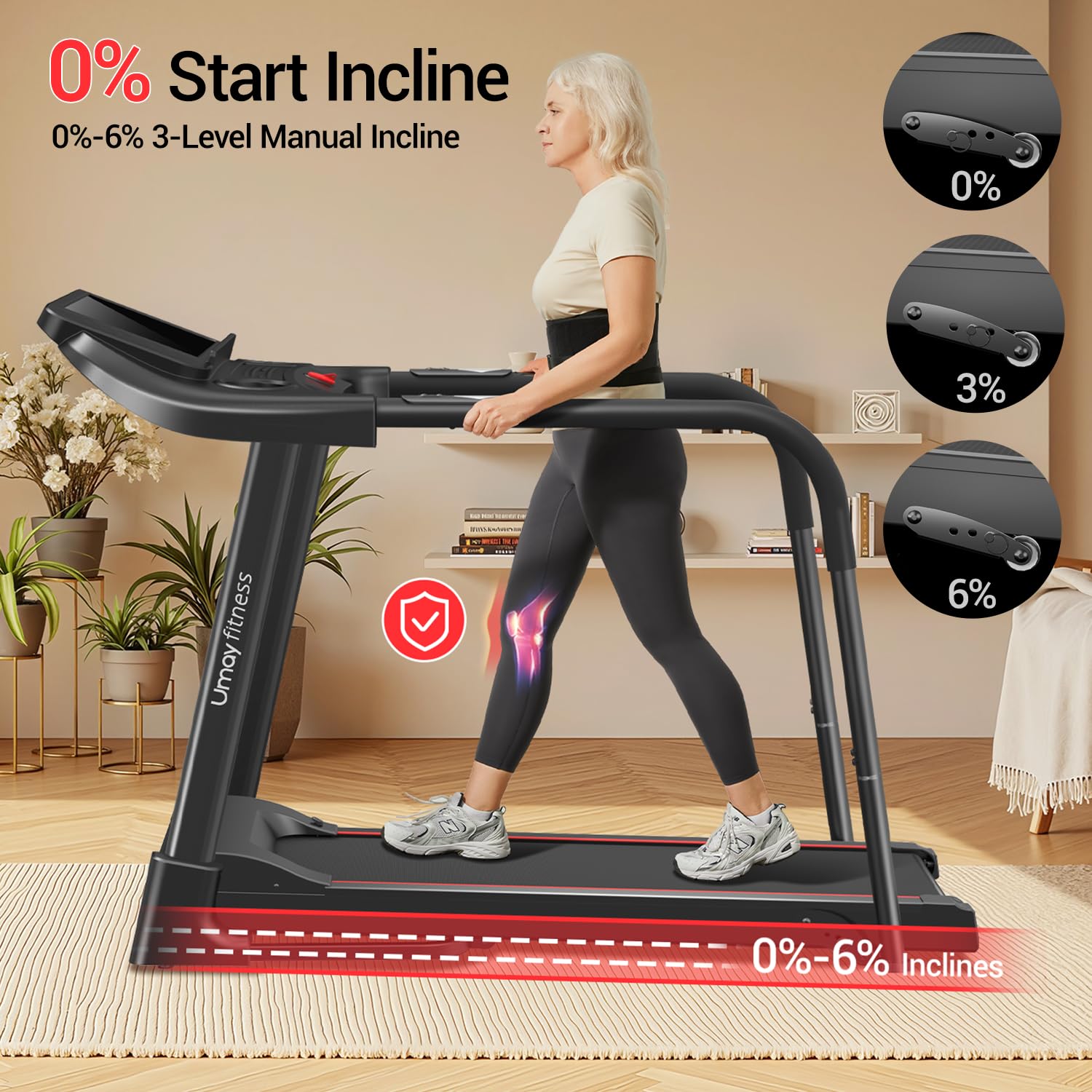 Foldable Auto Incline Treadmill