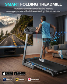 Auto Incline Walking Pad Treadmill with Handle Bar