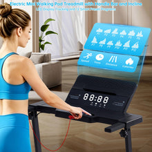 Incline Walking Pad Treadmill with Handle Bar