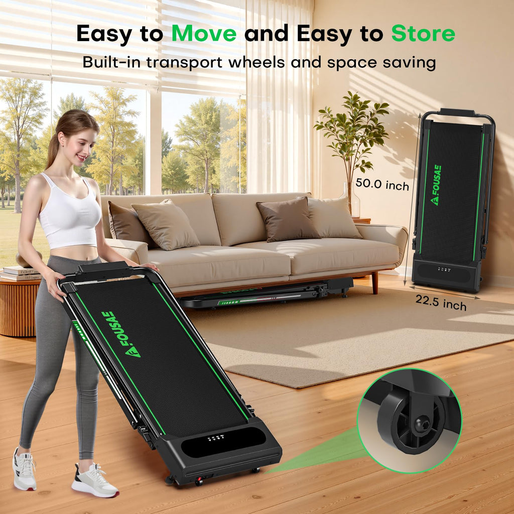 Foldable Incline Walking Pad Treadmill