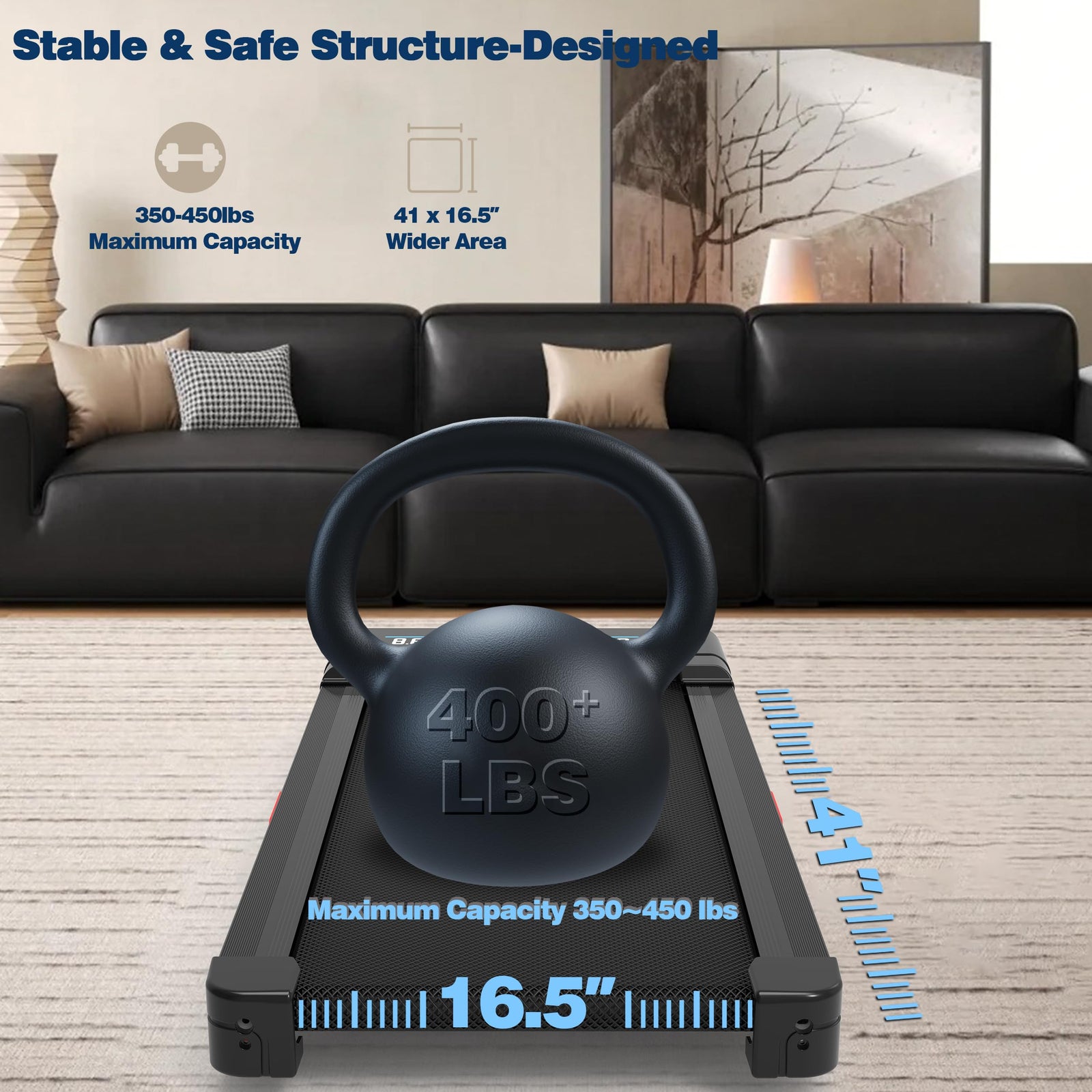 Auto Incline Walking Pad Treadmill