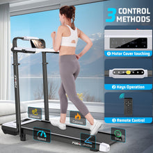 Foldable Incline Walking Pad with Handle Bar