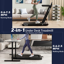 2-in-1 Foldable Walking Pad Treadmill