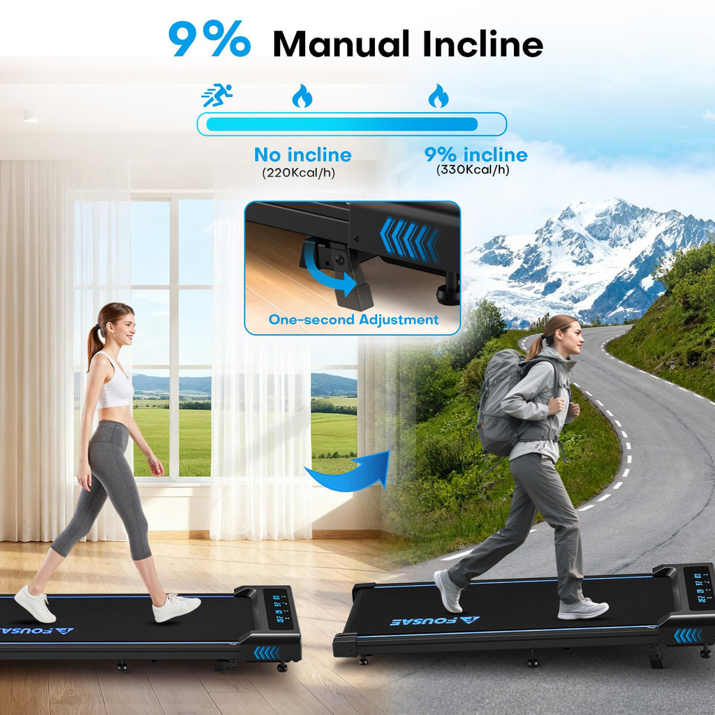 Incline Walking Pad Treadmill