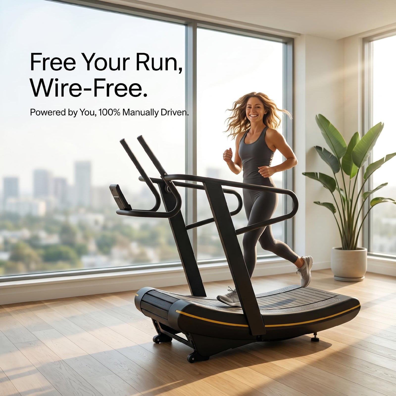 Curved Manual Resistance Treadmill